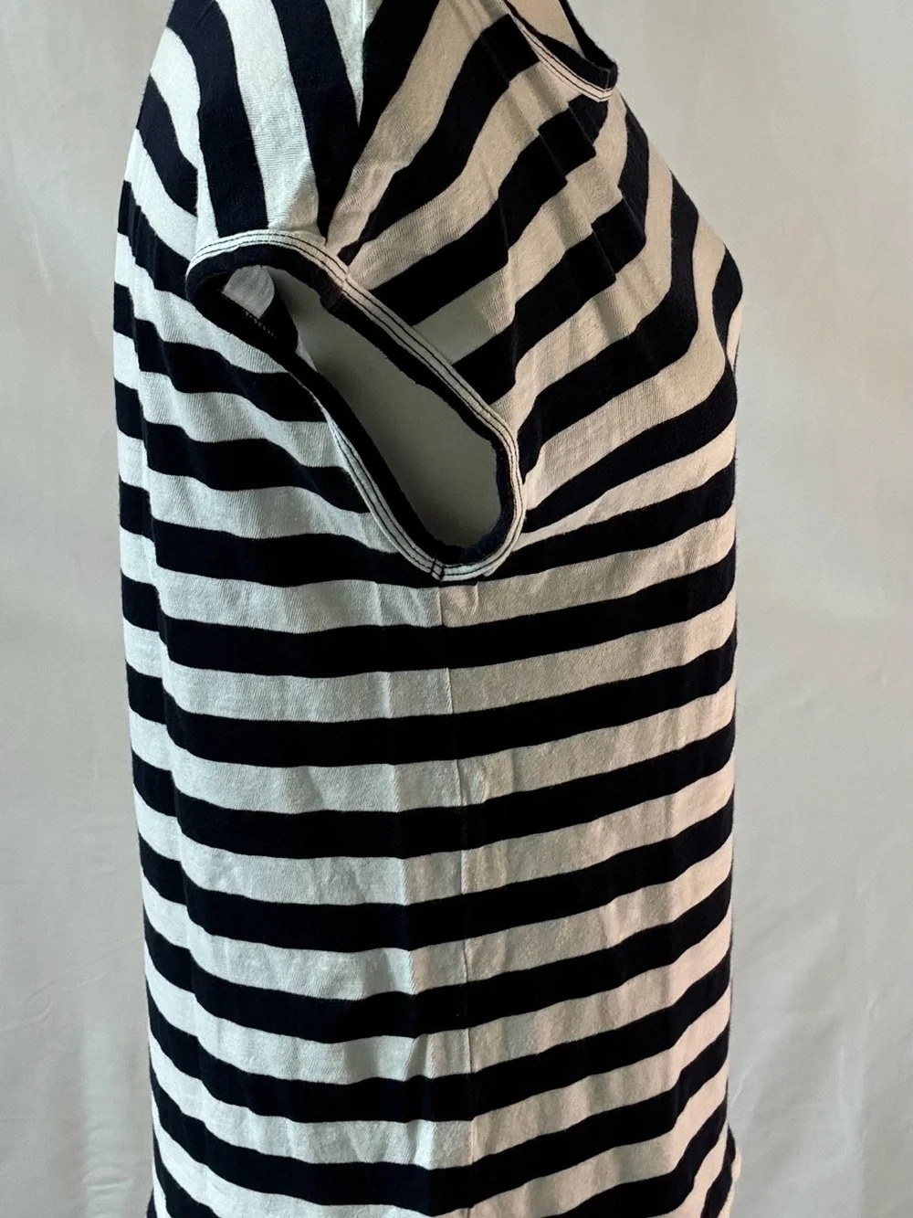 J.Crew Navy & White Striped Short Sleeve Top Size Small